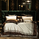 GobekUsa 200S Embroidery Egyptian Cotton Bedding Set - Queen King Linens