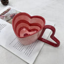 GobekUsa Heart Shape Ceramic Coffee Mug - 10oz Unique Design and Lovely Gift