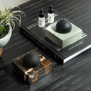 GobekUsa Lava Rock Stone Diffuser, Marble Base, Luxury Essential Oil Diffusers for Home Offices