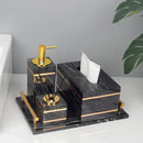 GobekUsa Black Marble Bathroom Accessories Set