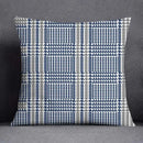 GobekUsa Blue Geometric Floral Design Pillowcase - Modern Home Decor Cushion Cover