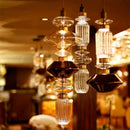 GobekUsa Ballet Pendant Lamp Clear Amber Glass Shade Restaurant Bedroom Lighting