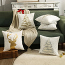 GobekUsa Embroidered Christmas Pillow Cover Set - Festive Holiday Home Decor