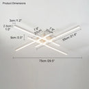 GobekUsa Black Chandelier LED Ceiling Lamp for Master Bedroom Living Room Energy Saving Light