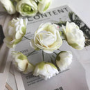GobekUsa Ivory Flower Cherry Stamen Berries Bundle for DIY Christmas Wedding Decor