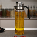 GobekUsa Durable Automatic Oil Bottle for Soy Sauce Vinegar Seasoning Storage