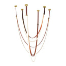 GobekUsa LED Long Strip Chandelier for Modern Living Room and Villa