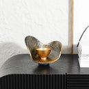 GobekUsa Gold Geometric Candlestick Bowl - Elegant Home Decor & Centerpiece