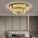 GobekUsa Crystal LED Ceiling Lamp: Modern Stainless Steel Chandelier for Living Room, Bedroom & Kitchen.