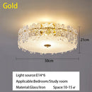 GobekUsa Crystal Glass Maple Leaf Ceiling Chandelier for Modern Luxury Minimalist Living Room