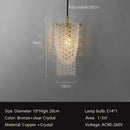 GobekUsa Crystal Tassel Pendant Lamp - Luxury Bedroom and Restaurant Table Light