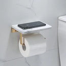 GobekUsa Gold Marble Toilet Paper Holder Tissue Box Stand Wall Mount Bathroom Rack