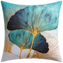 GobekUsa Blue Floral Cushion Cover 45x45cm for Modern Home Decor & Office Sofa
