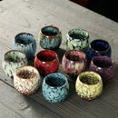 GobekUsa Egg Style Ceramic Tea Cup Porcelain Kung Fu Cups Set
