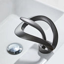 GobekUsa Black Brass Bathroom Basin Faucet With Waterfall Design