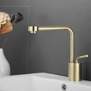 GobekUsa Brushed Gold Kitchen and Bathroom Faucet Swivel Sink Water Crane, Hot Cold Basin Faucet