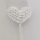 GobekUsa Heart-Shaped Crochet Flower Bouquet - Handmade Wedding Home Decor & Family Gift