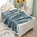 GobekUsa Kids Flannel Nap Blanket - Lightweight & Cozy Single Bed Cover