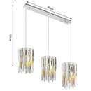 GobekUsa Gold K9 Crystal LED Chandelier for Living Room Kitchen Dining Bedroom
