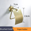 GobekUsa Golden Swan Bath Hardware Set: Towel Rack, Toilet Paper Holder, Tissue Roll Holder