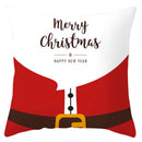 GobekUsa Christmas Santa Claus Snowflake Pillow Cover 18x18inch
