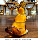 GobekUsa Handmade Crystal Sika Deer Figurine Blown Glass Animal Craft Home Decor