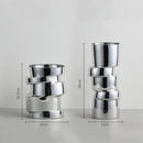 GobekUsa Glass Vase Hydroponics Twist Shape Terrarium Decoration Accessories