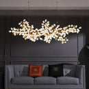 GobekUsa Gold Grape Chandelier Glass Pendant Lights for Living Room & Dining Room