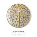 GobekUsa Gold Foil Abstract Decorative Painting for Luxury Dining Spaces