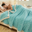 GobekUsa Fluffy Rabbit Plush Warm Blanket for Bed, Soft & Cozy Autumn Winter Comfort
