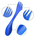 GobekUsa Kids 3-In-1 Plastic Spork Set for Traveling, Camping, and Picnics