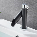 GobekUsa Black Basin Faucet: Cold/Hot Water Mixer for Deck Sink, Water-Saving Crane