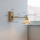 GobekUsa Ceramic LED Wall Light with Copper Arm, Modern Design, Up Down Lampshade