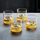 GobekUsa Glacier Wine Cup: Japanese Style Whisky Glass with Fuji Artwork