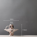GobekUsa Geometric Graffiti Ceramic Vase with Handles for Home Decor and Floral Arrangements.