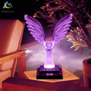 GobekUsa Crystal Eagle LED Table Lamp for Bedroom Study and Living Room