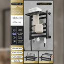 GobekUsa Electric Towel Radiator Warmer Rack for Smart Bathroom Storage and Heating