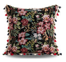 GobekUsa Bohemian Flower Cushion Cover - Ethnic Floral Decorative Pillow Case