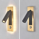 GobekUsa Dimmable LED Wall Sconce Rotation Reading Light for Bedroom Living Room