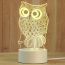 GobekUsa 3D Acrylic Night Lamp | Boys Girls Gift Decor Bedroom Table Light