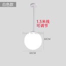 GobekUsa Acrylic Ball Pendant Lights Modern Nordic Led Hanging Lamp for Living Room