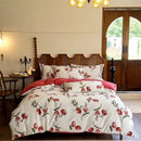 GobekUsa Egyptian Cotton Bedding Sets - Queen King Ru Size, Print Sheet Pillowcase Duvet Cover Set