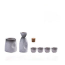 GobekUsa Ceramic Wine Sake Set with Heater and Dispenser