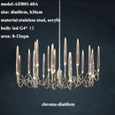 GobekUsa Crystal Branch Chandelier: Nordic LED Pendant Light for Home Décor & Wedding Lighting