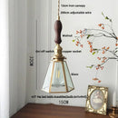 GobekUsa Glass LED Pendant Lamp Adjustable Loft Kitchen Light Fixture