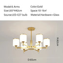 GobekUsa Glass Chandelier: Nordic Modern LED Hanging Light for Living Room and Bedroom