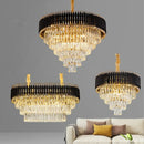 GobekUsa Crystal LED Pendant Chandelier for Modern Living Spaces