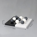 GobekUsa Geometric Chess Marble Ornament Set for Stylish Home Decor
