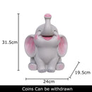 GobekUsa Elephant Child Savings Jar Piggy Bank Room Decor Resin Sculpture Elephant Ornament