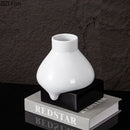 GobekUsa Ceramic Liquid Vase White Room Decor Desk Flower Arrangement Aesthetic